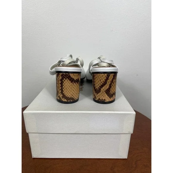 Reike Nen Open Toe Strap Sandals in White Size 6